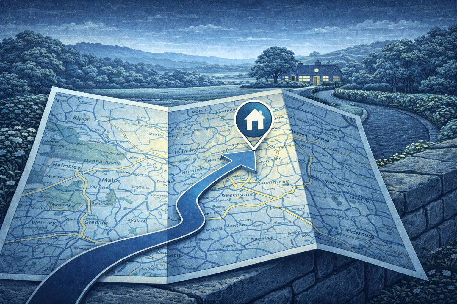 Local driver navigating Thirsk lanes